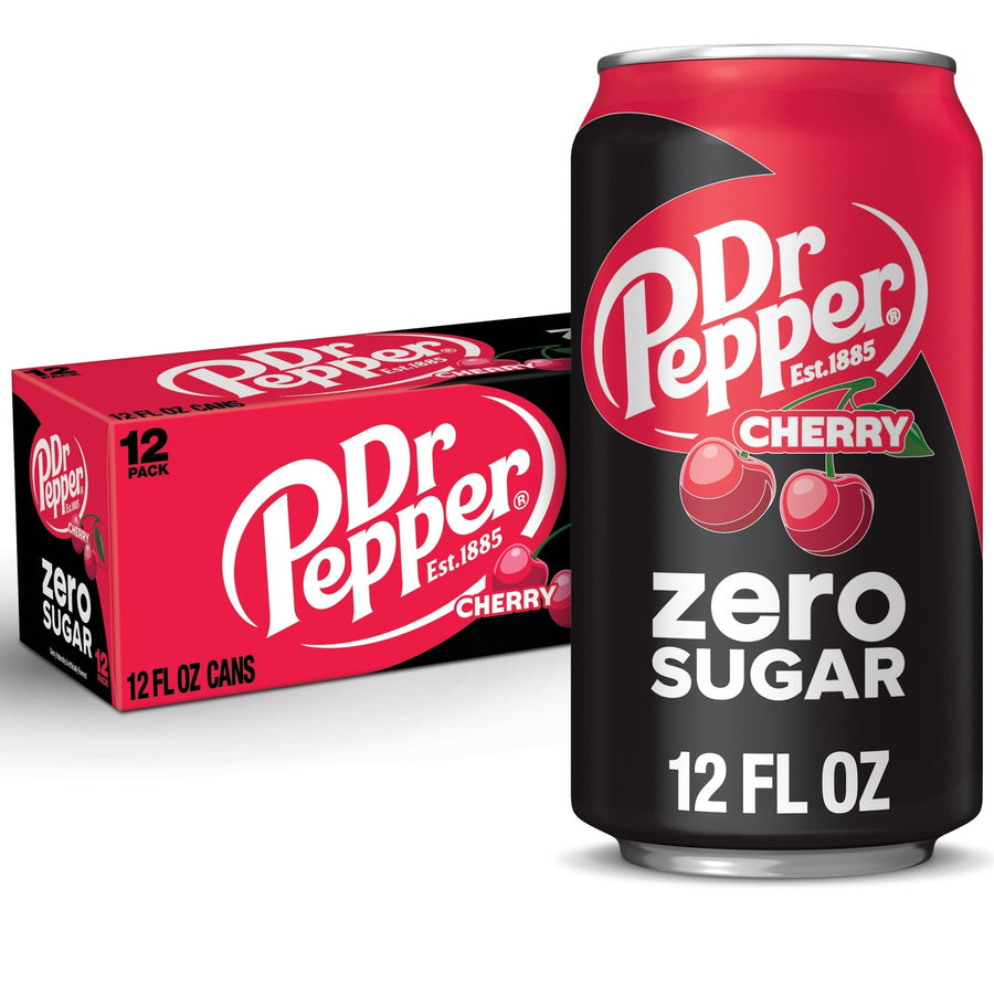 Dr Pepper Cherry Zero Sugar Soda W5
